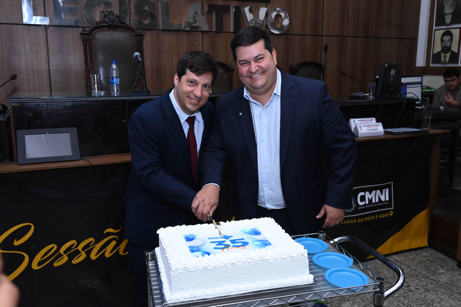 Vereadores na homenagem ao SUS