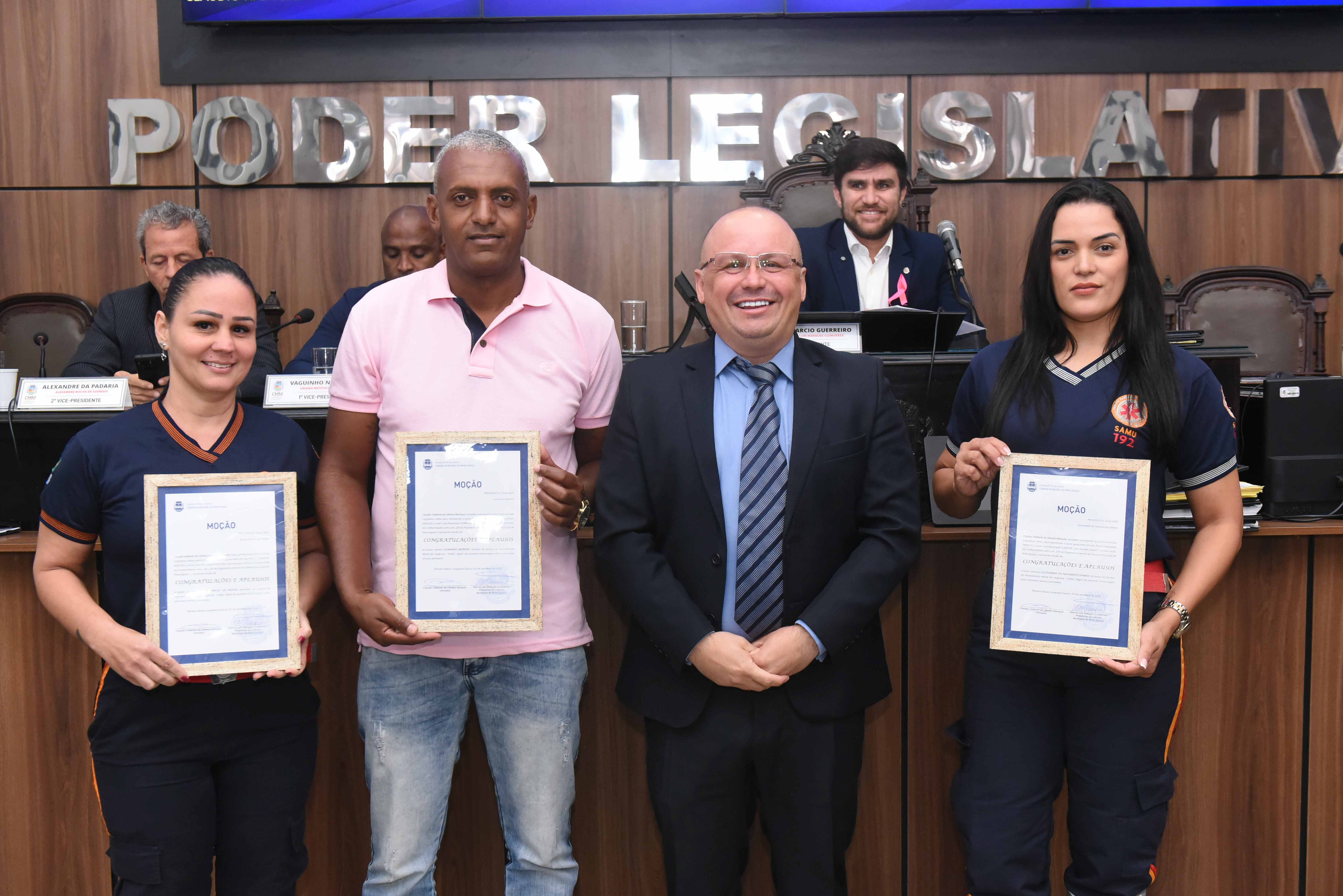 Socorristas do Samu em Nova Iguaçu são agraciados pelo ver Haja Luz
