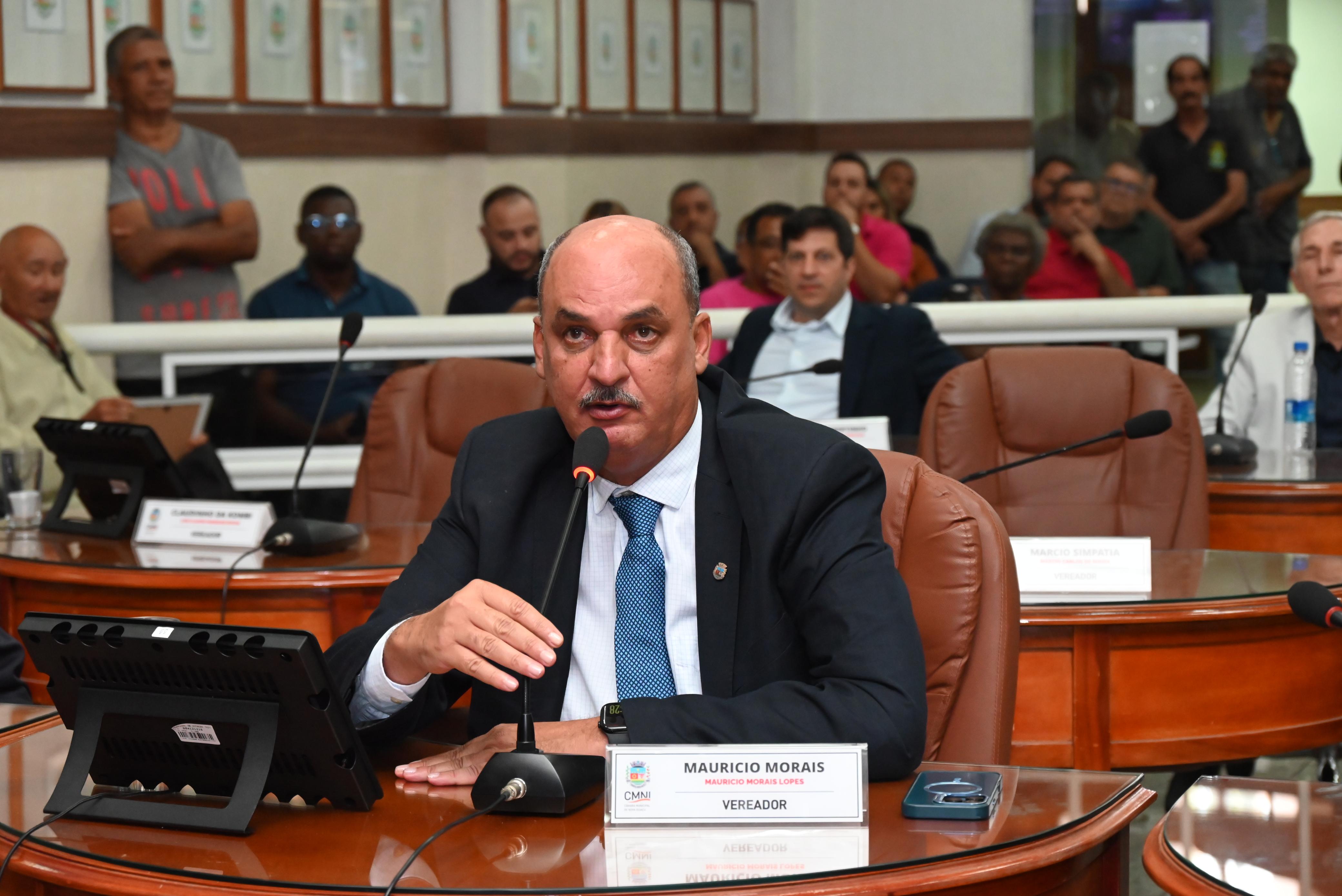 Lider de governo, vereador Mauricio Morais, parabeniza os vereadores pelas festividades em comemoração ao Dia das Crianças