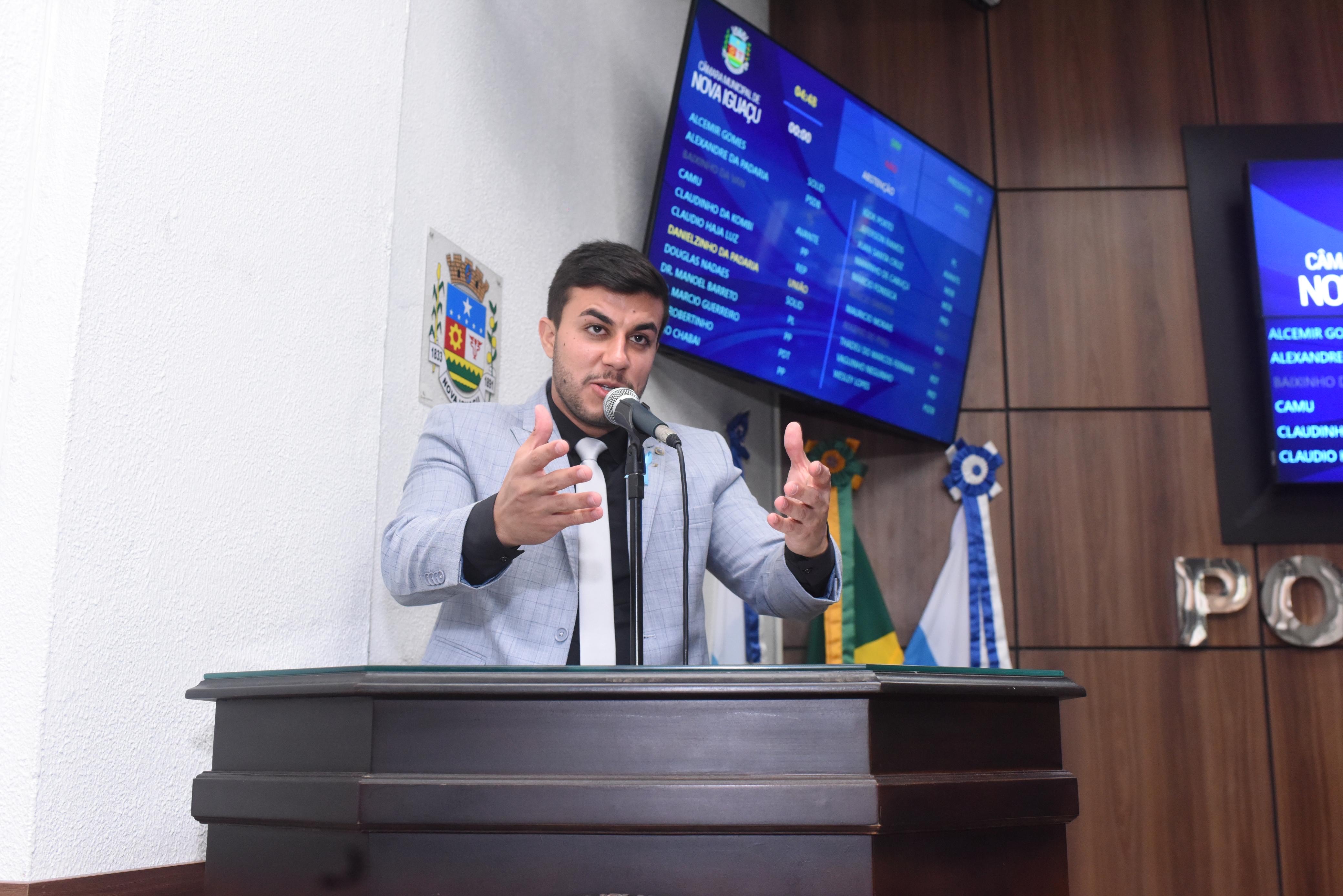 Vereador Danielzinho da Padaria falou sobre o início das obras de construção do Batalhão de Polícia Militar em Nova Iguaçu