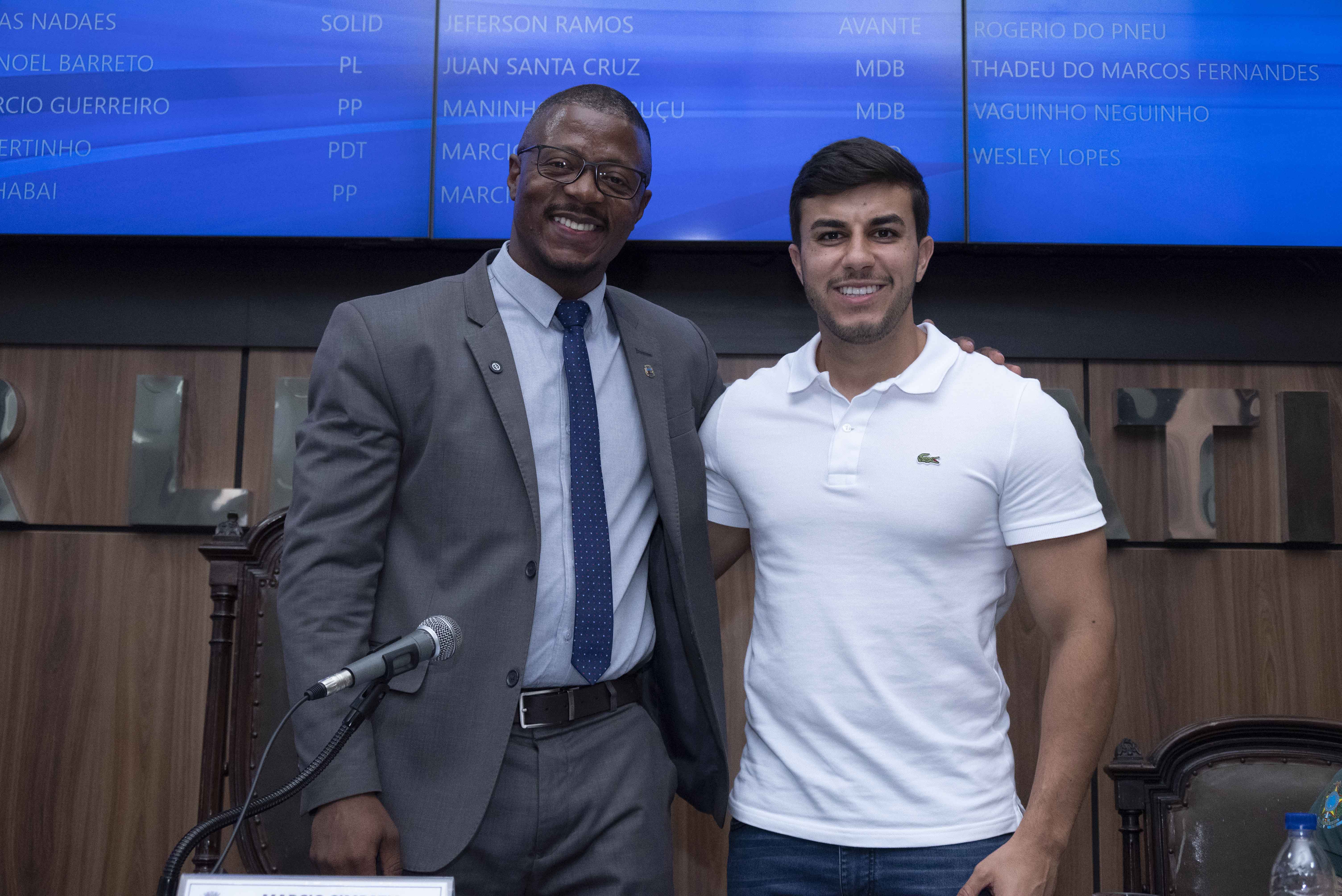 Vereadores Marcio Simpatia e Danielzinho da Padaria