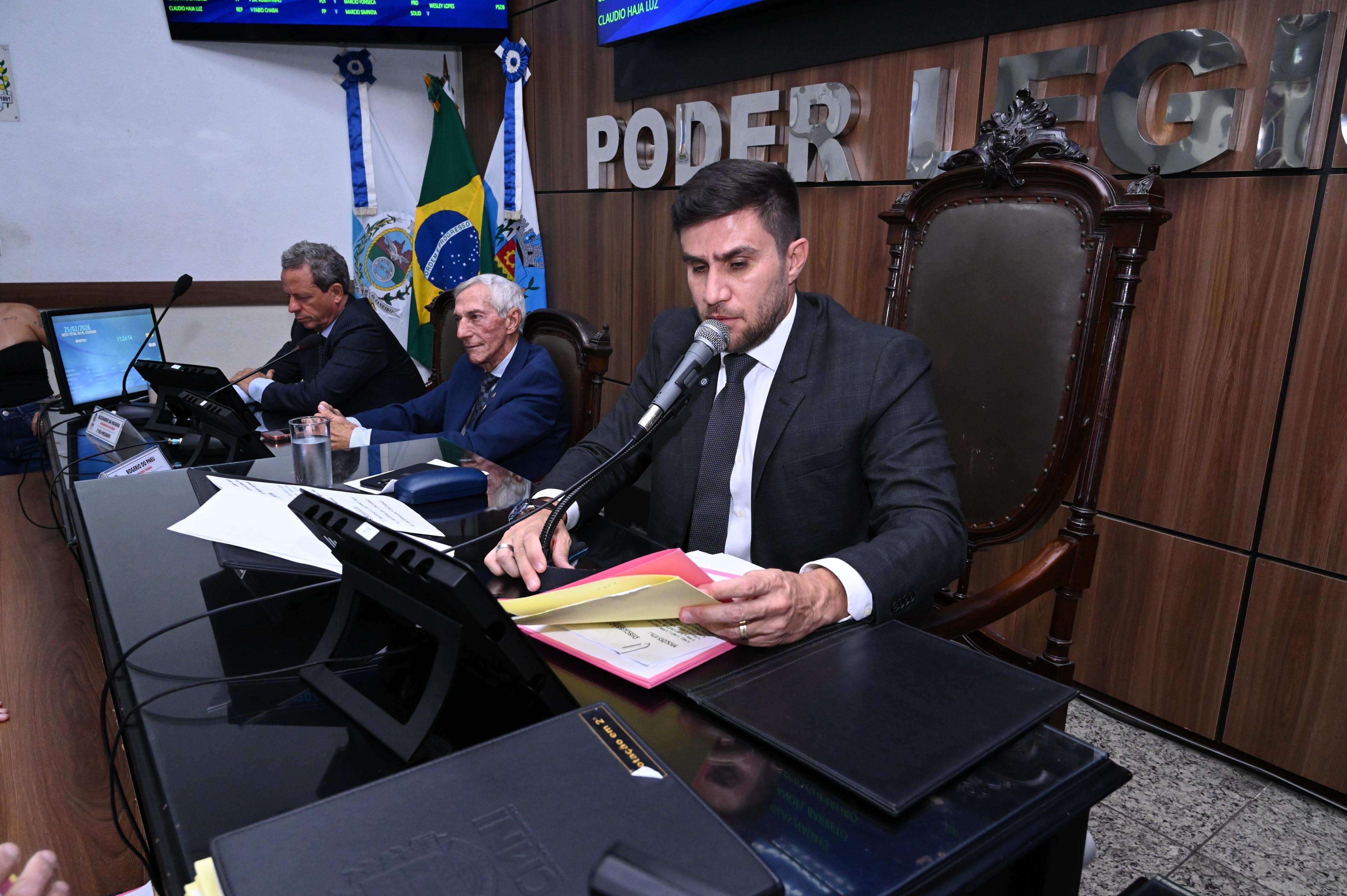 Vereadores Alexandre da Padaria, Rogerio do Pneu e Dr. Marcio