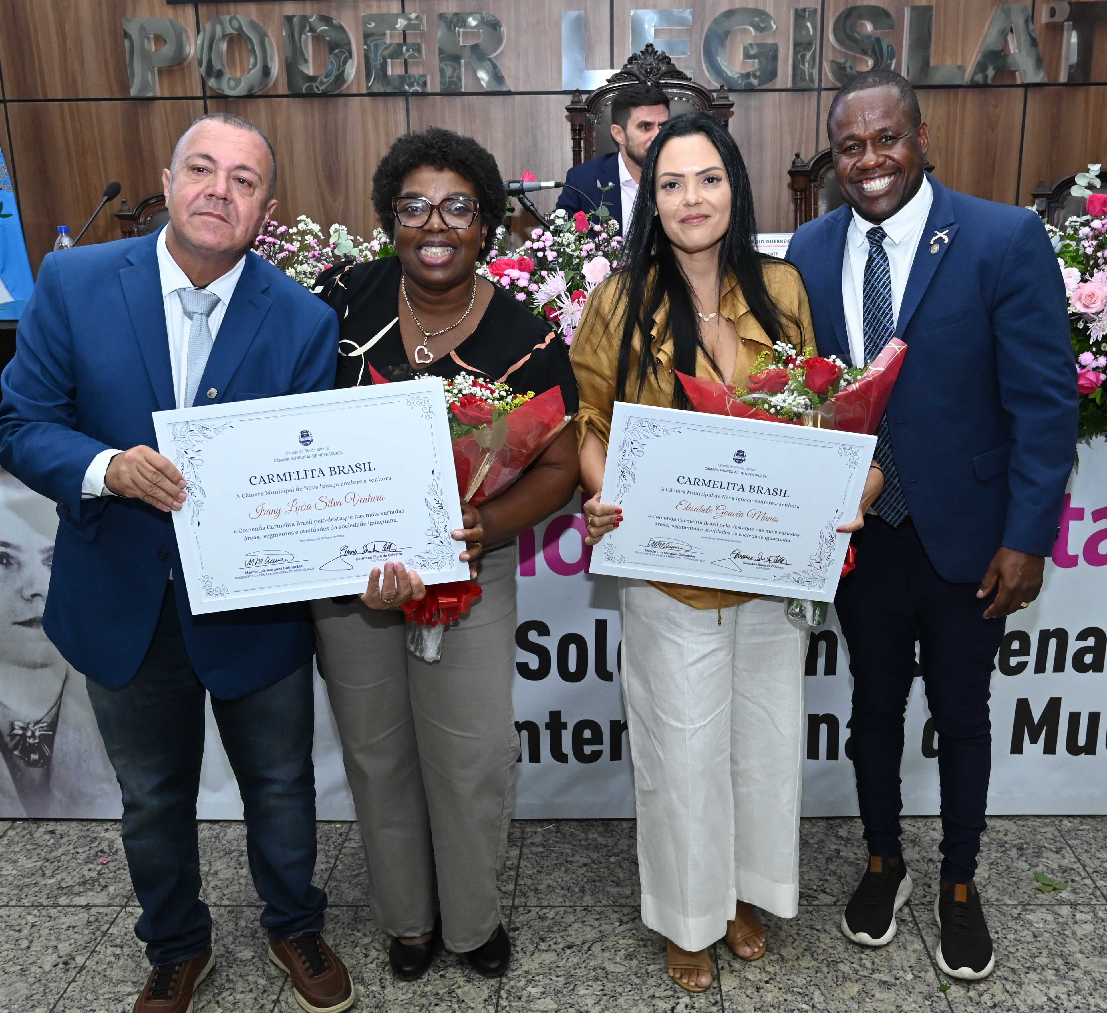 Ver Maninho, Irany Lucia, Elisabete Gouvêa e deputado BNH